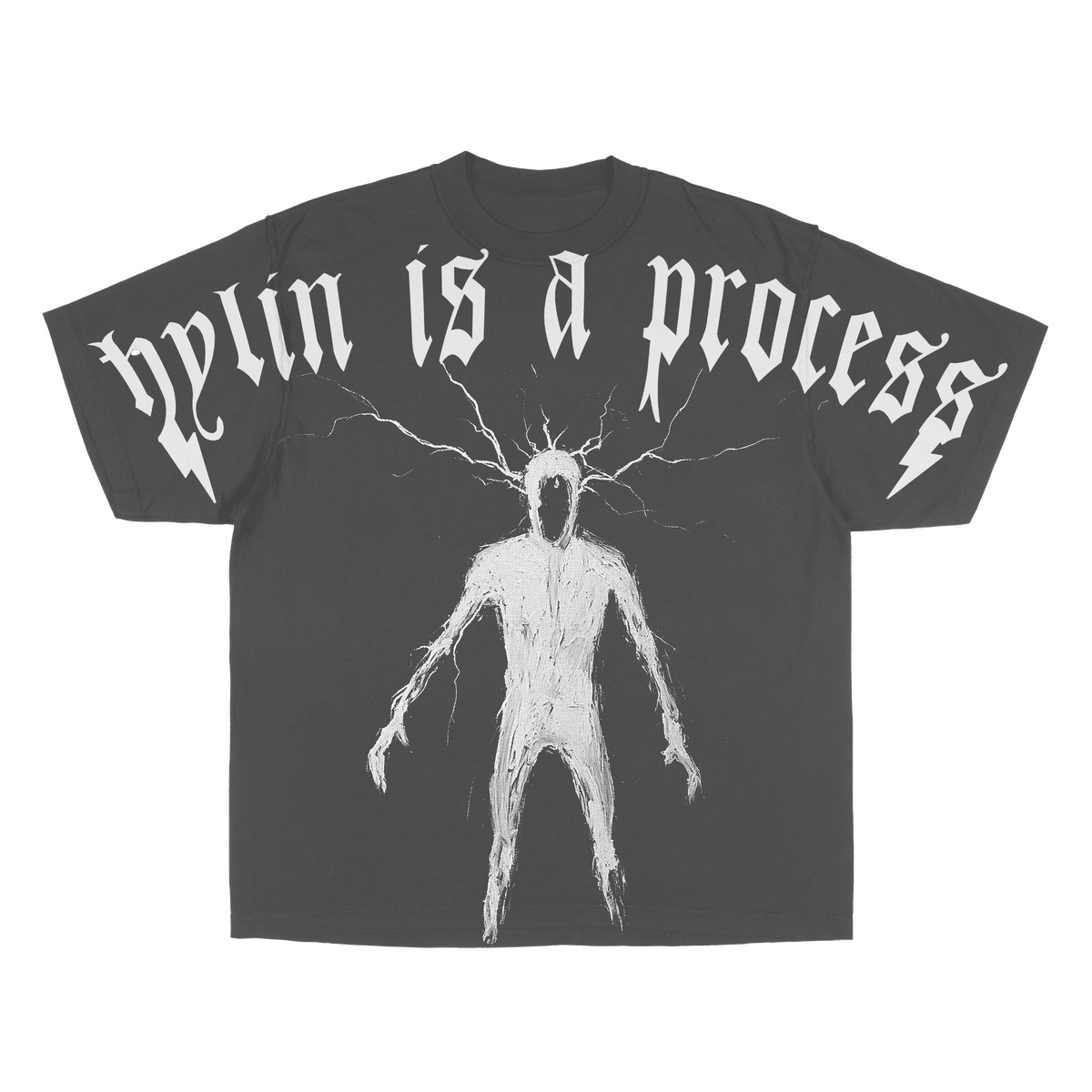 hylin is a process CEMENT GRAPHIC TEE